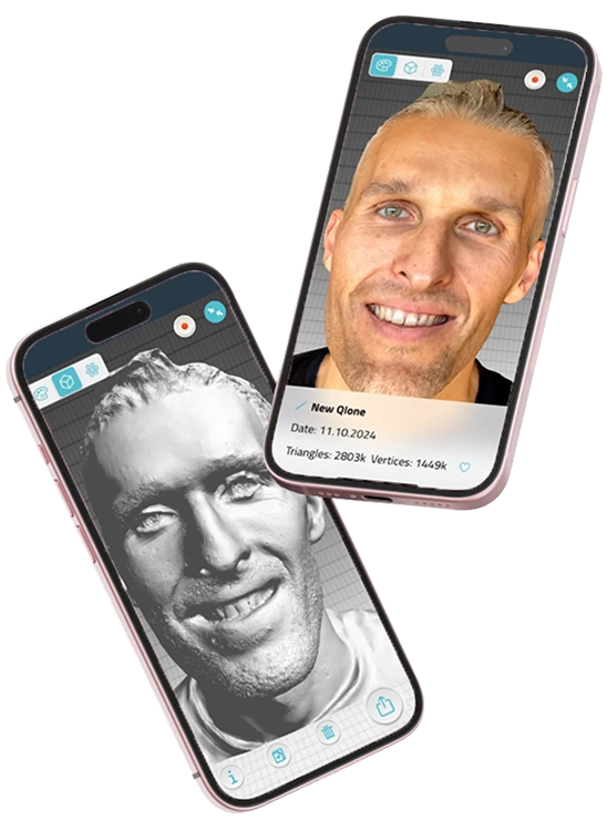 Home 26 Qlone Face Scan Smartphone App