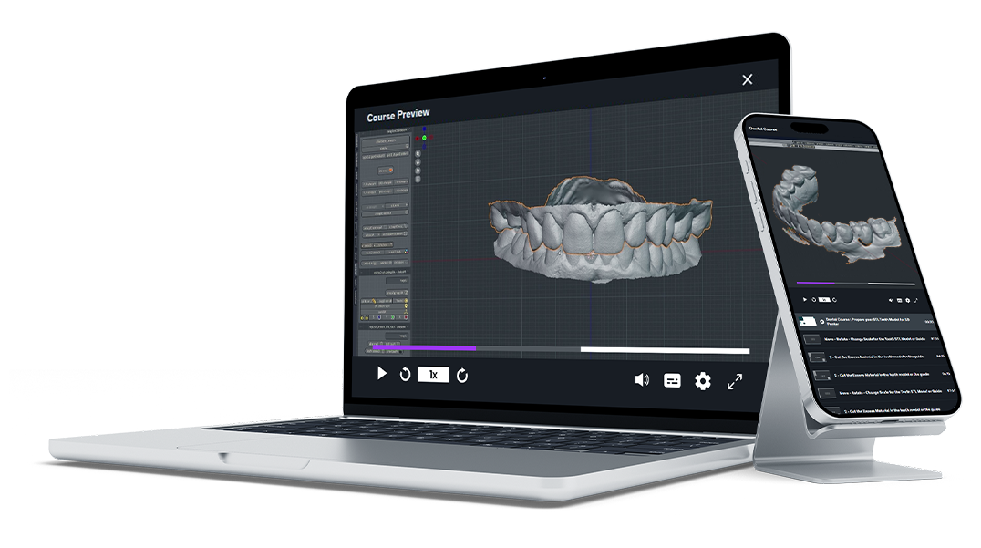 Training 9 Laptop and smartphone with udemy screen of blender